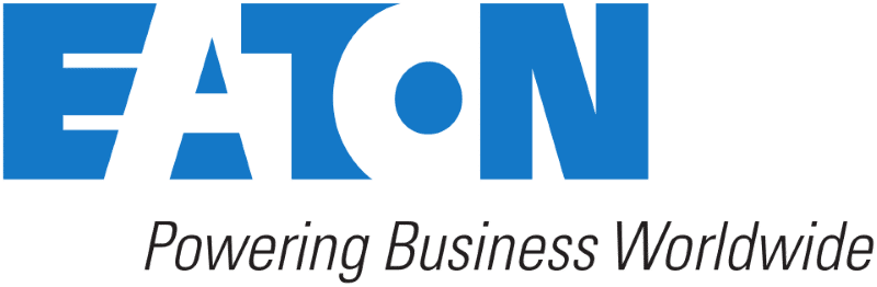 Eaton logo with the text "Powering Business Worldwide" underneath.
