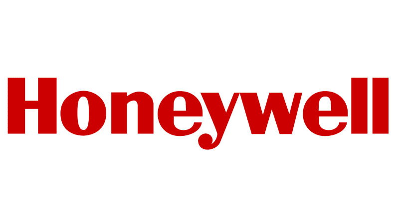 Red Honeywell logo on a transparent background.