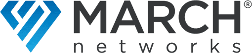 March Networks logo with blue icon and black text.