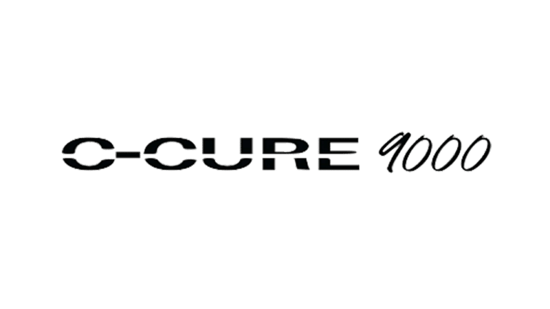 C-CURE 9000 logo with black text on a transparent background.